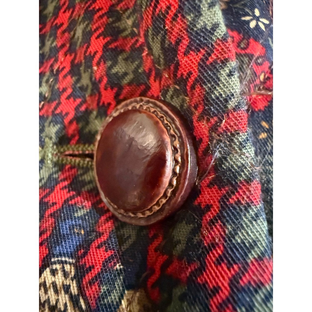 David Brooks Vintage Quilted Patchwork Blazer Pheasant Plaid Womens 4 Old Money - Picture 10 of 11